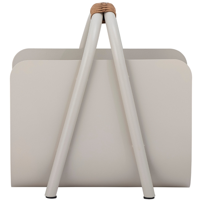 Bloomingville Béžový kovový stojan na časopisy Eton