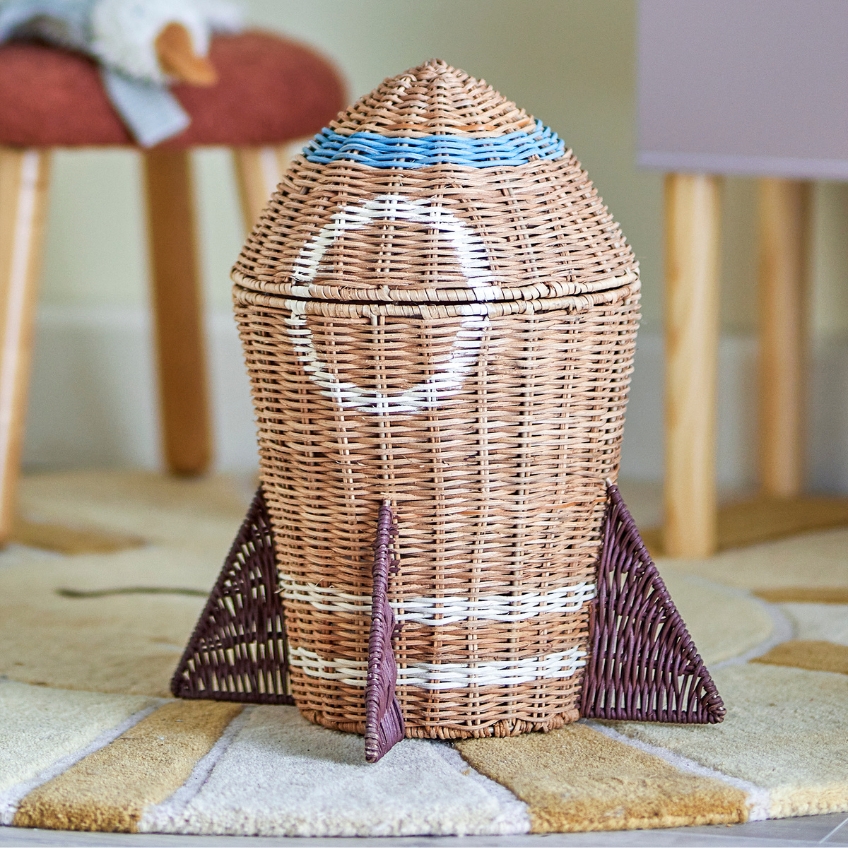 Bloomingville Ratanový úložný koš na hračky Space