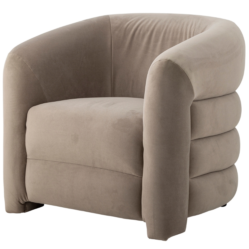 Bloomingville Sametové lounge křeslo Joel