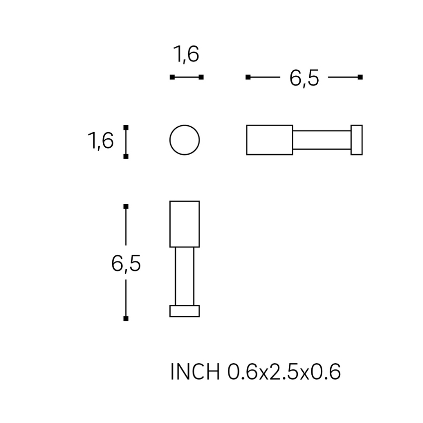 Cosmic Stříbrný kovový háček Logic