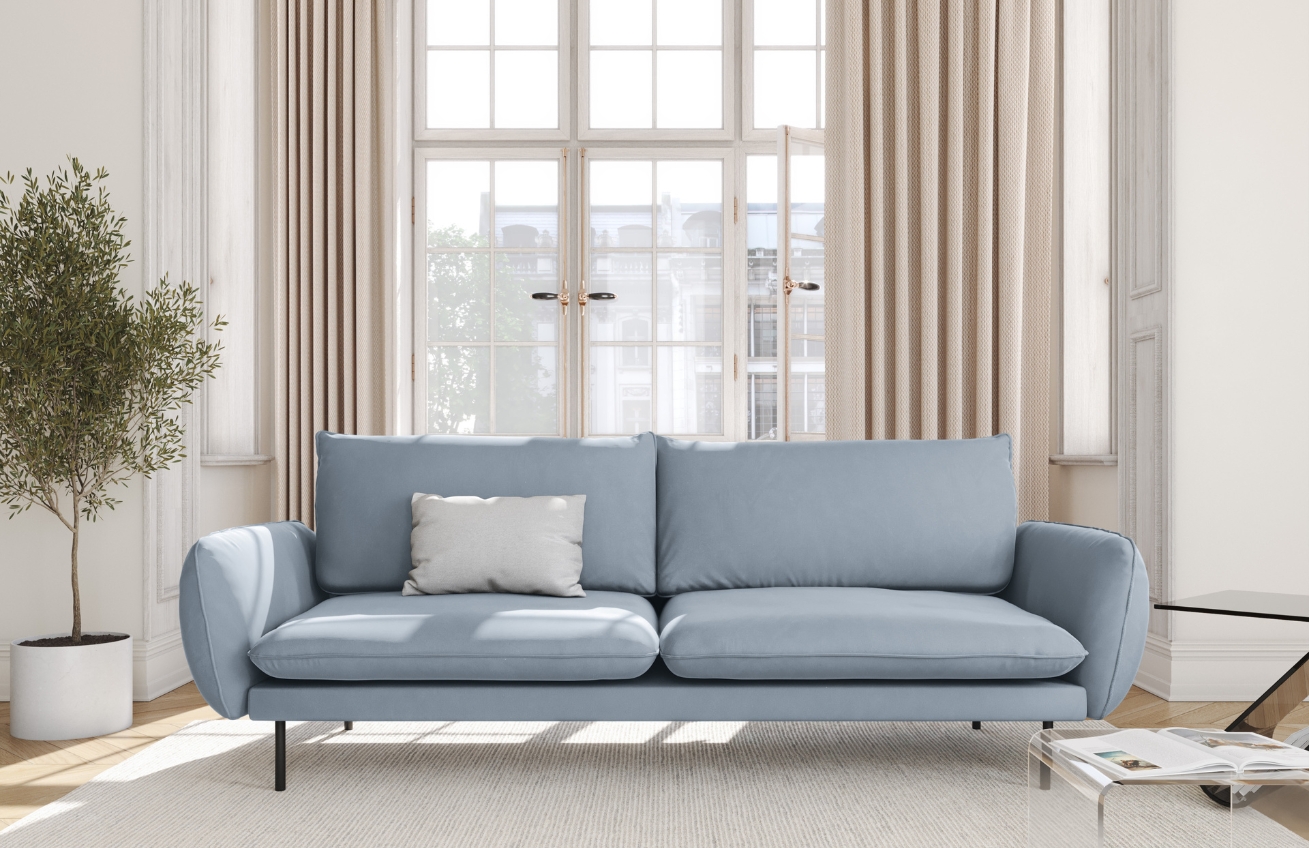 Cosmopolitan Design Sametová pohovka Vienna 200 cm