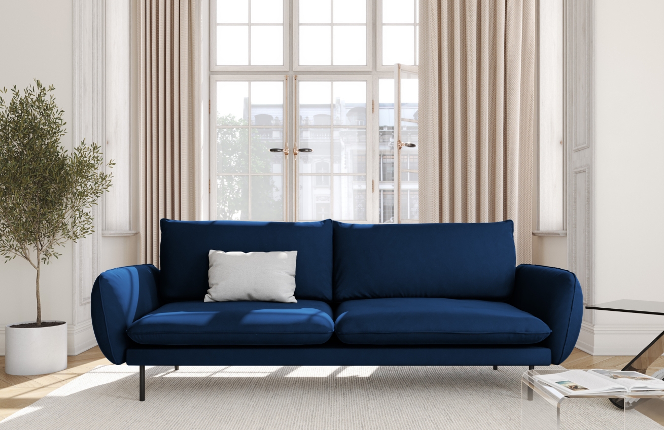 Cosmopolitan Design Sametová pohovka Vienna 200 cm