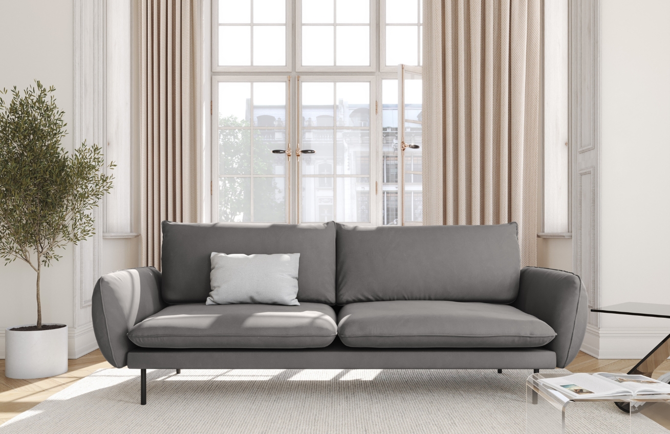 Cosmopolitan Design Sametová pohovka Vienna 200 cm