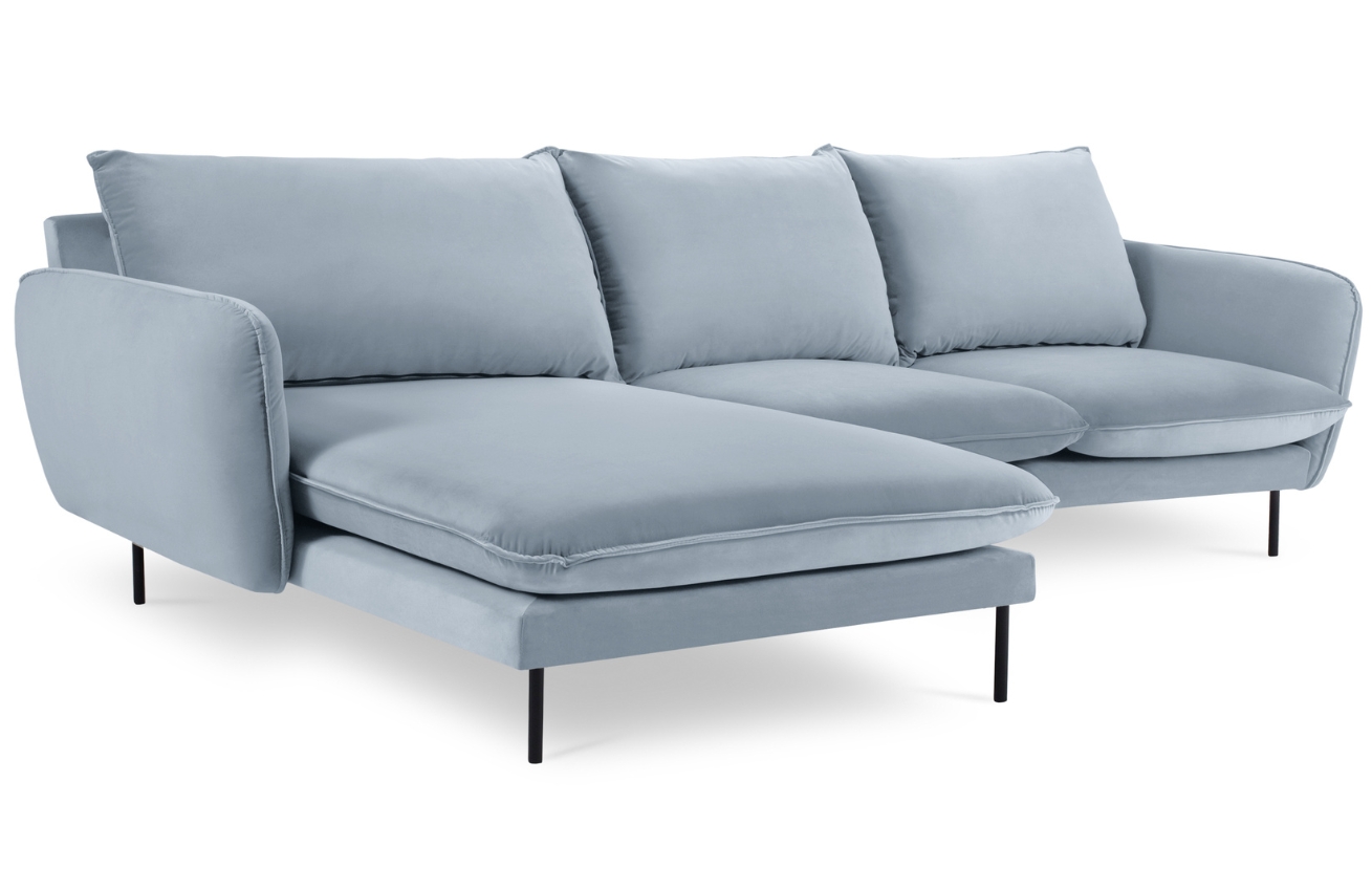 Cosmopolitan Design Sametová rohová pohovka Vienna 255 cm