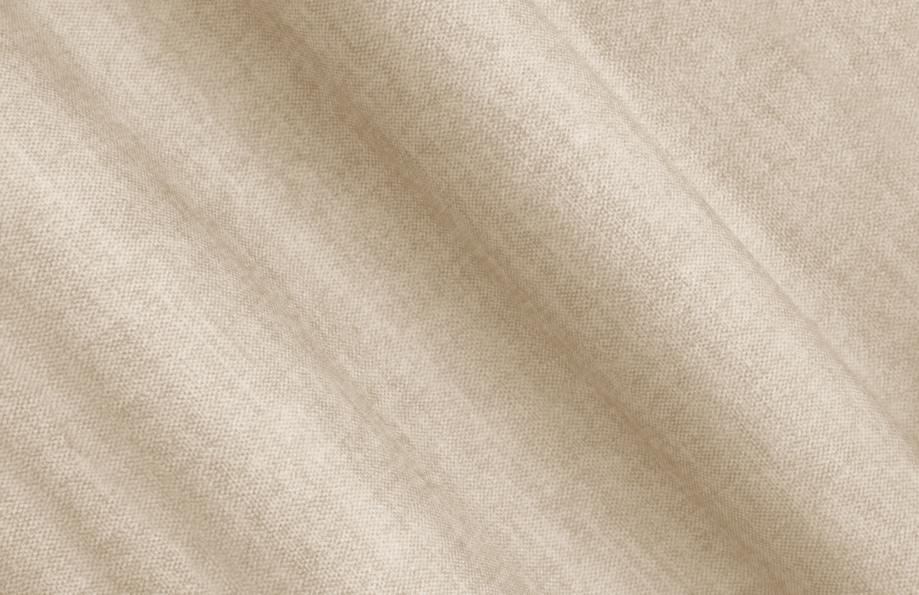 Cosmopolitan Design Světle béžová sametová podnožka Campi 90 x 90 cm