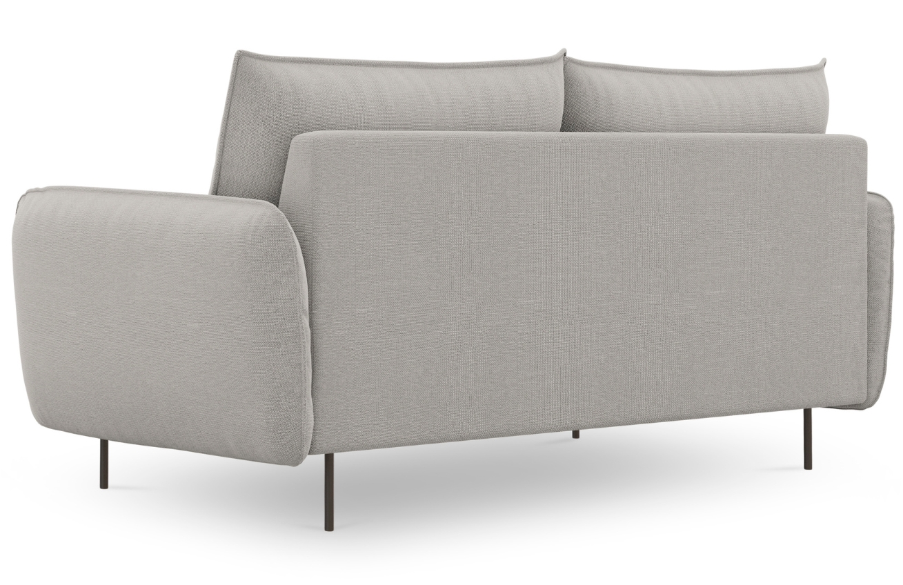 Cosmopolitan Design Světle šedá čalouněná dvoumístná pohovka Vienna 160 cm