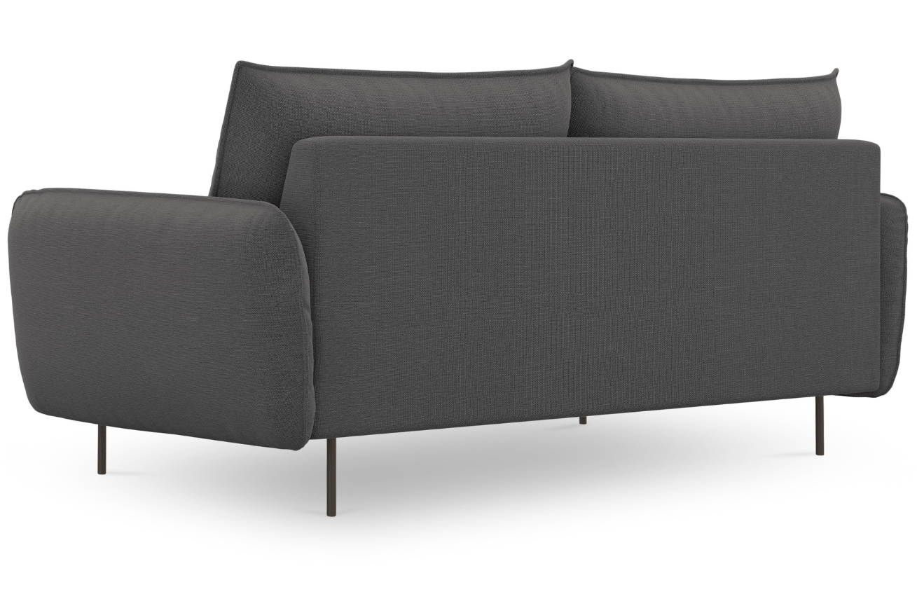 Cosmopolitan Design Tmavě šedá čalouněná trojmístná pohovka Vienna 200 cm