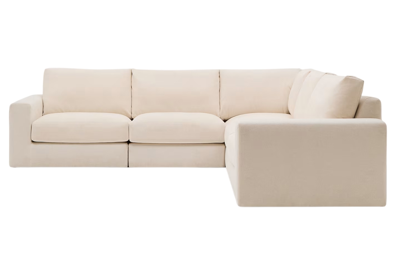 Kave Home Béžová modulární rohová pohovka Alea 310 x 310 cm