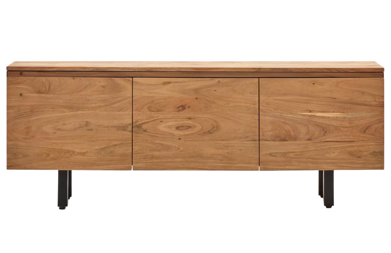 Kave Home Dřevěný TV stolek Uxue 150 x 40 cm