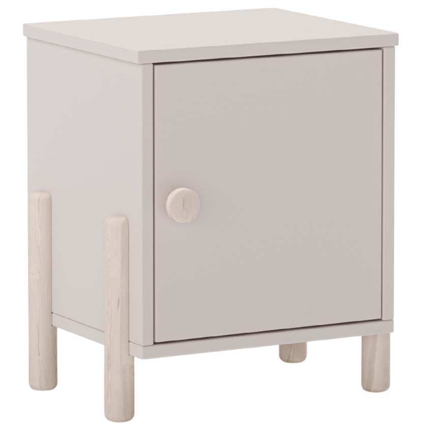 Marckeric Krémový dřevěný noční stolek Enola 39