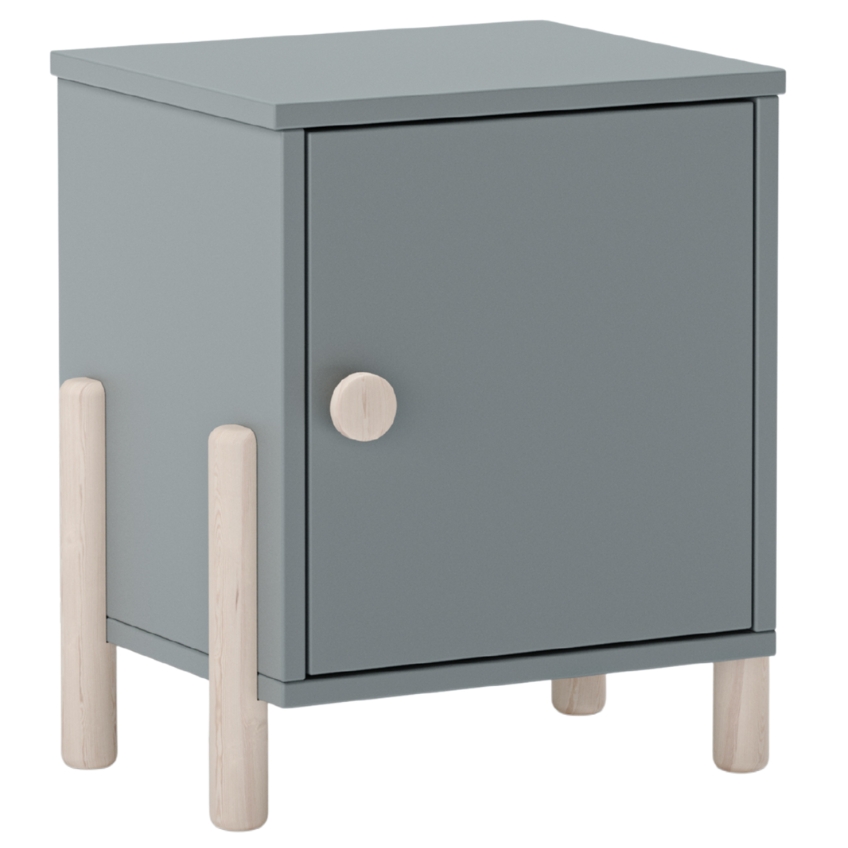 Marckeric Šedozelený dřevěný noční stolek Enola 39