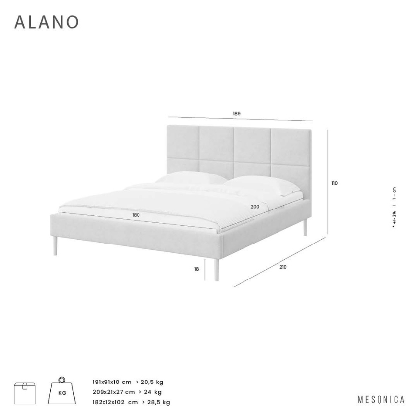 Mesonica Postel Alano 180 x 200 cm