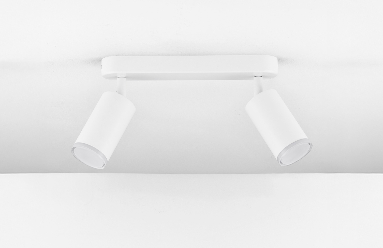 Nova Luce Bílé kovové bodové světlo Mao 26 cm