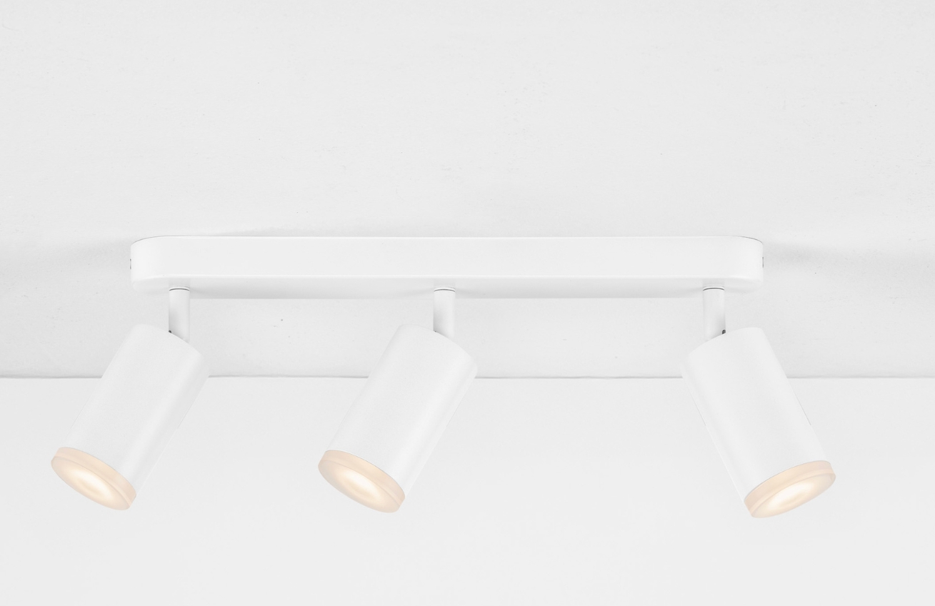 Nova Luce Bílé kovové bodové světlo Mao 38 cm