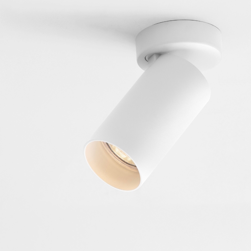 Nova Luce Bílé kovové bodové světlo Oso 7 cm