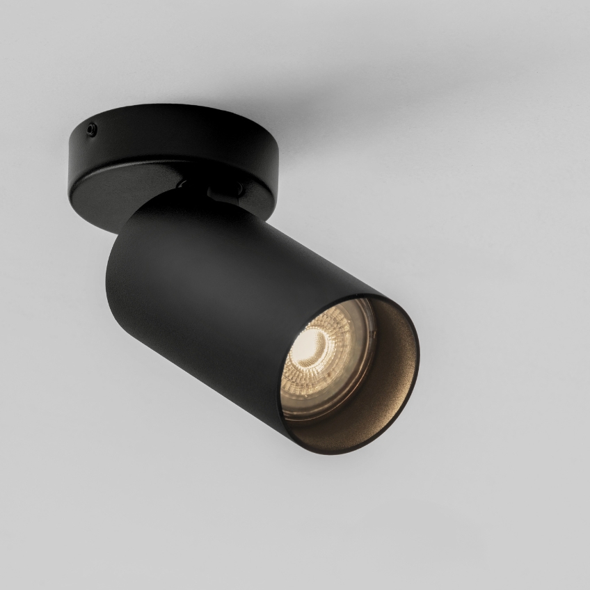 Nova Luce Černé kovové bodové světlo Oso 7 cm