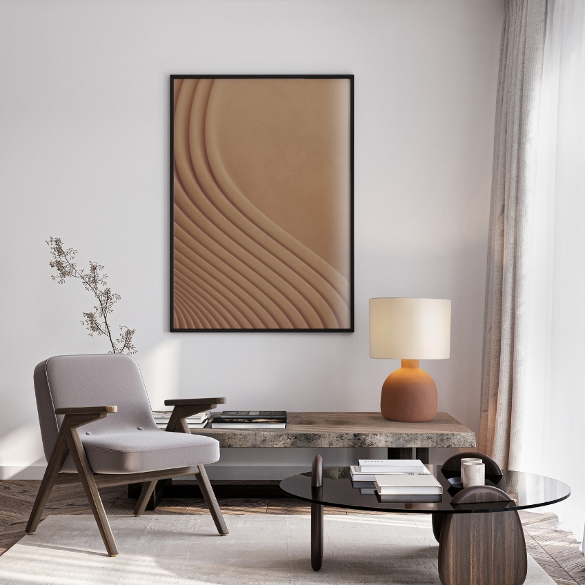 Nova Luce Hnědo-bílá stolní lampa Separe