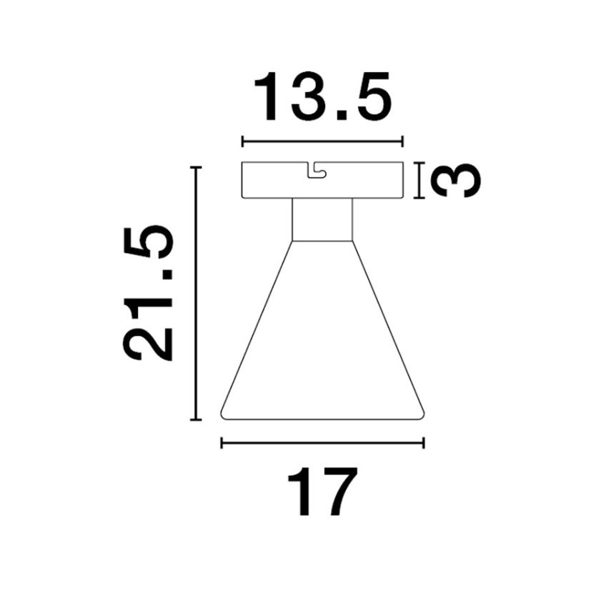 Nova Luce Kouřově šedé skleněné stropní LED světlo Voi 17 cm