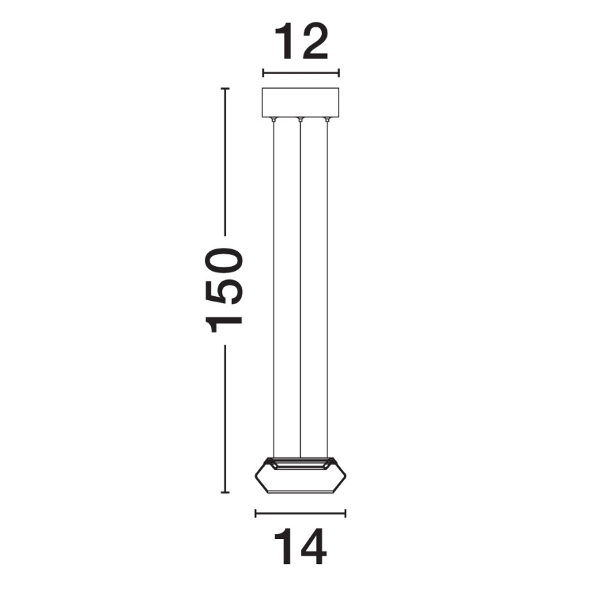 Nova Luce Kouřově šedé skleněné závěsné světlo Jailyn 14 cm