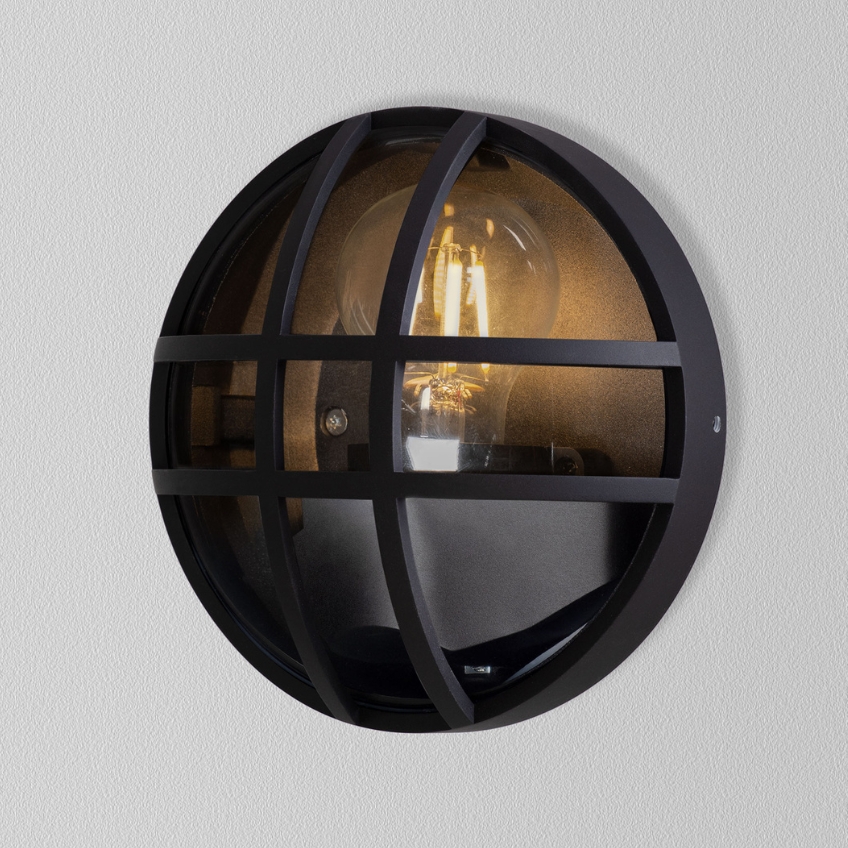 Nova Luce Tmavě šedé venkovní nástěnné světlo Amel 17