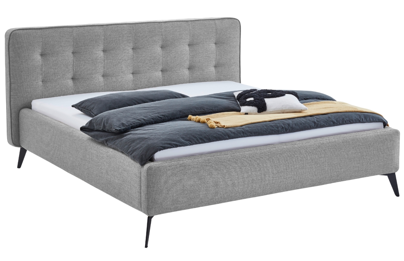 Šedá postel Meise Möbel Vigo 180 x 200 cm