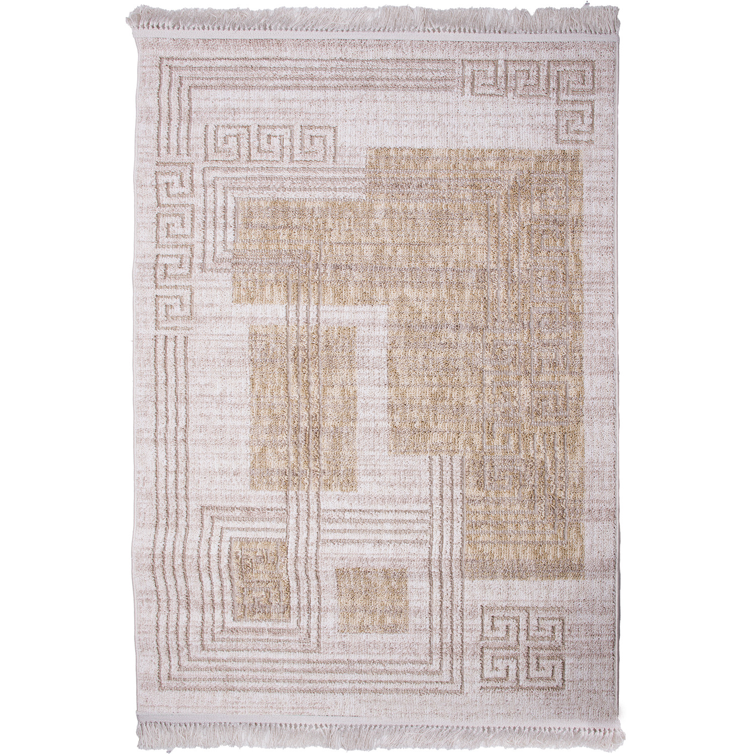 Koberec BENITA 502 žlutá-krémová - 133x190 cm