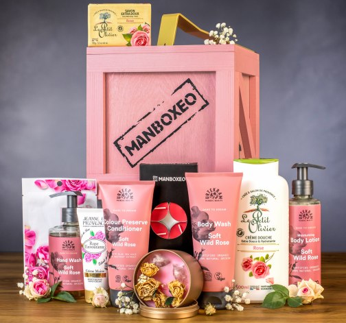 Bedna s luxusní kosmetikou - růže