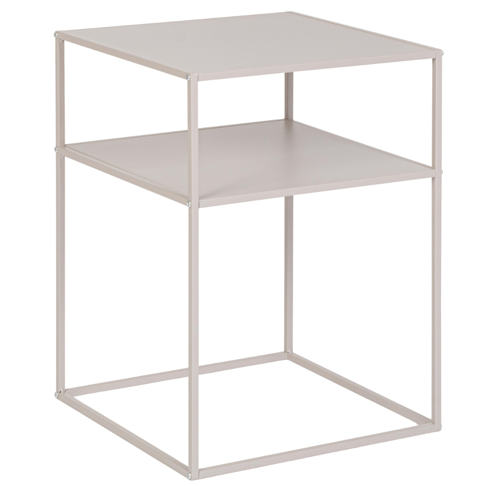 Bizzotto Béžový kovový odkládací stolek Alrik 37