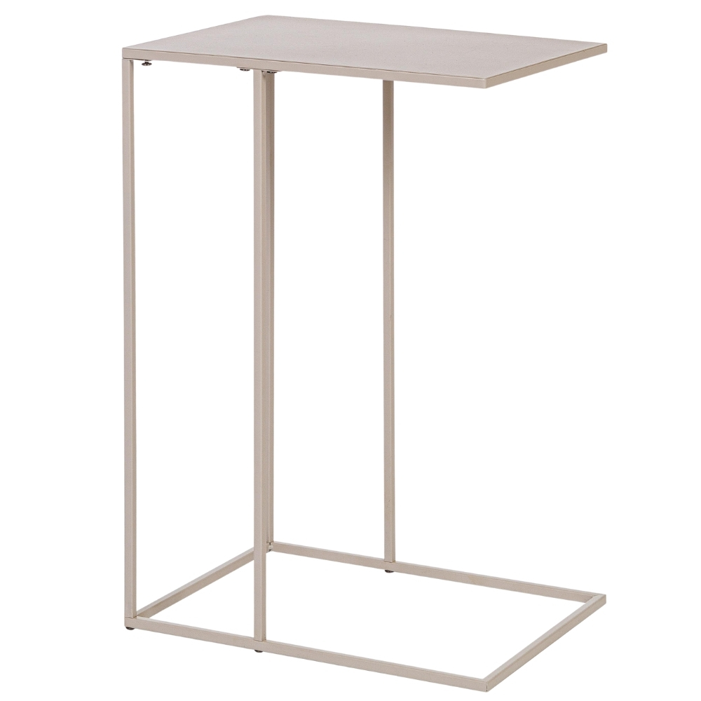 Bizzotto Béžový kovový odkládací stolek Alrik 40 x 30 cm