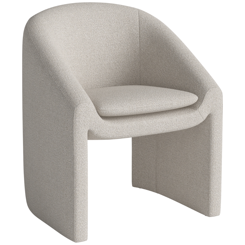 Bolia Béžová bouclé jídelní židle Mielo