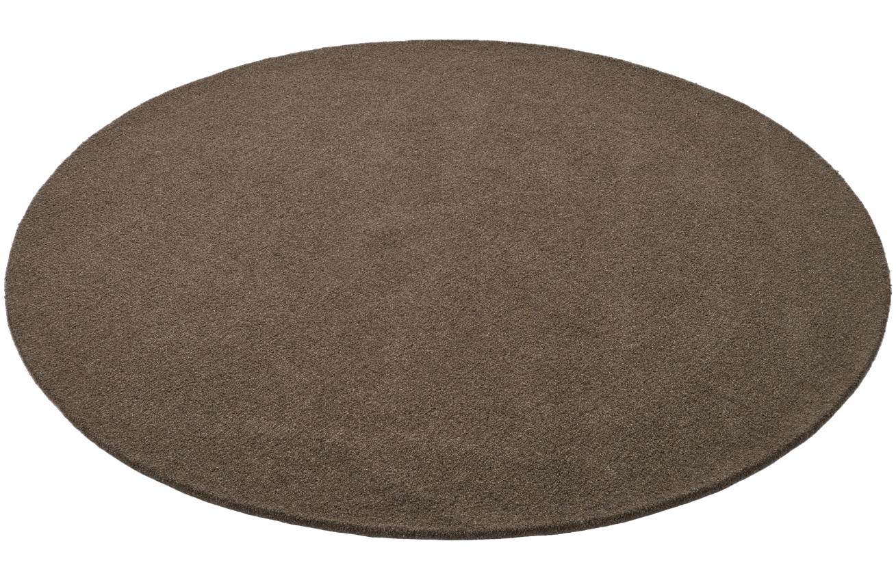 Bolia Hnědý vlněný koberec Natura 200 cm