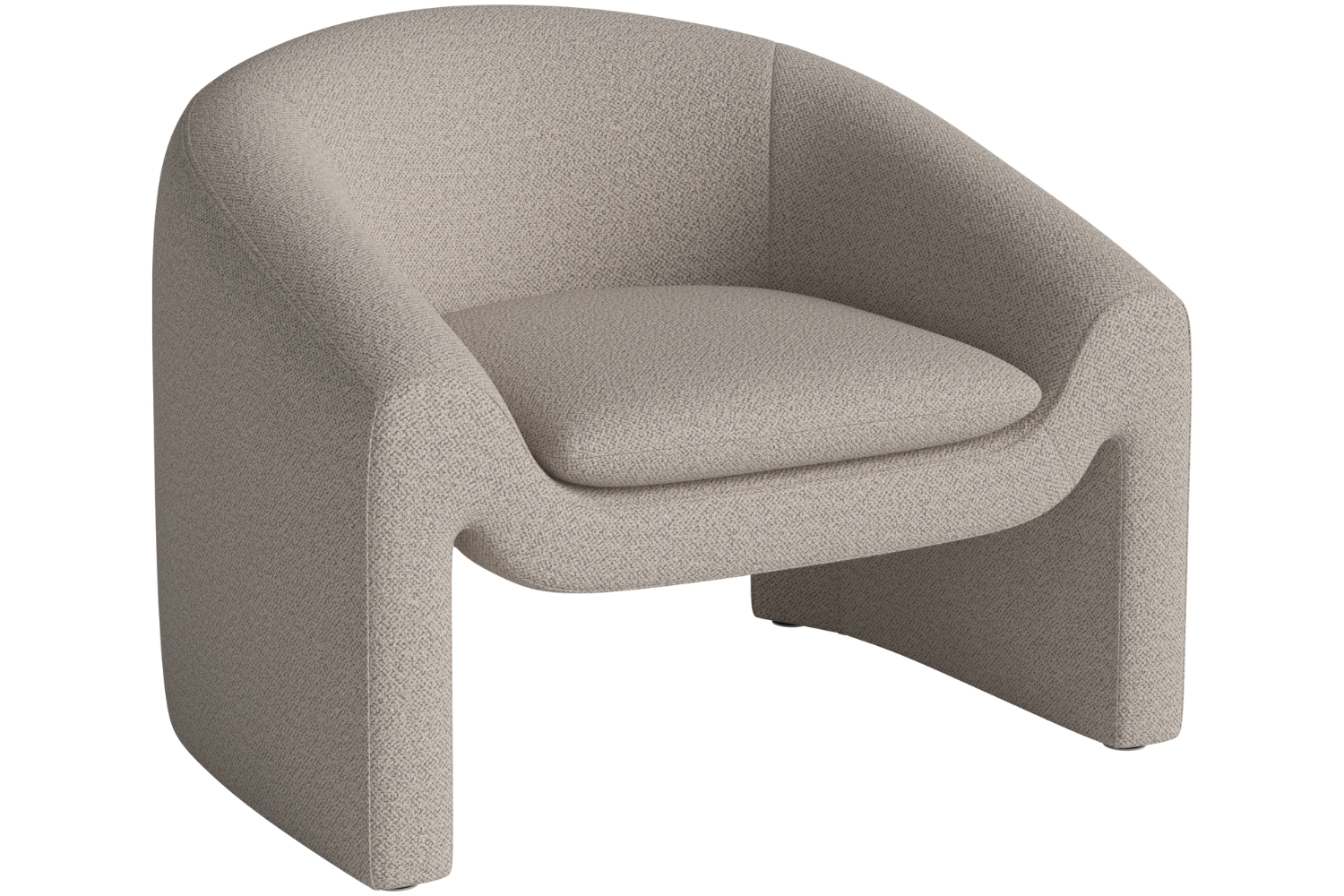 Bolia Pískově hnědé bouclé křeslo Mielo