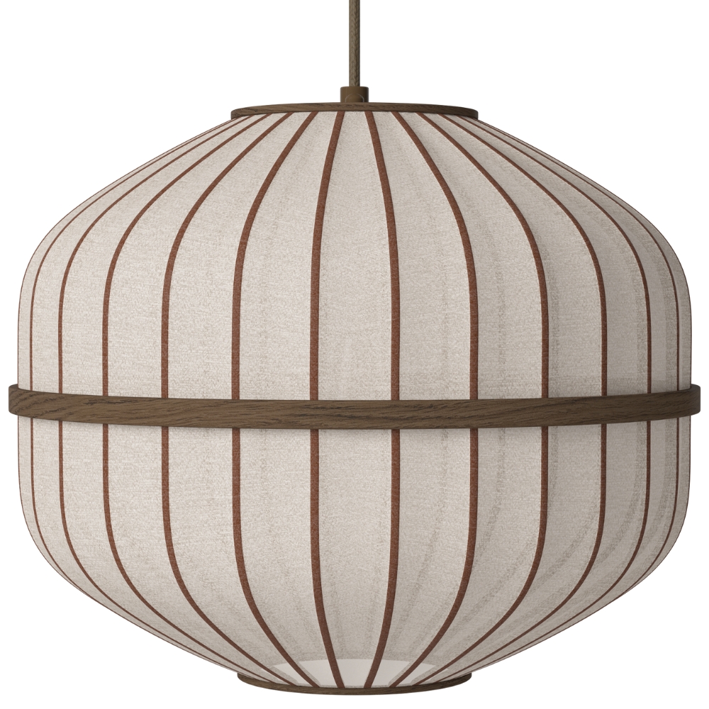 Bolia Tmavé dubové závěsné světlo Lucén Octagon 40 cm