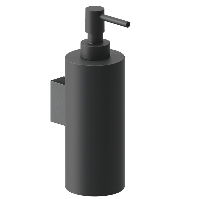 Cosmic Černý kovový nástěnný dávkovač mýdla Architect SP 240 ml