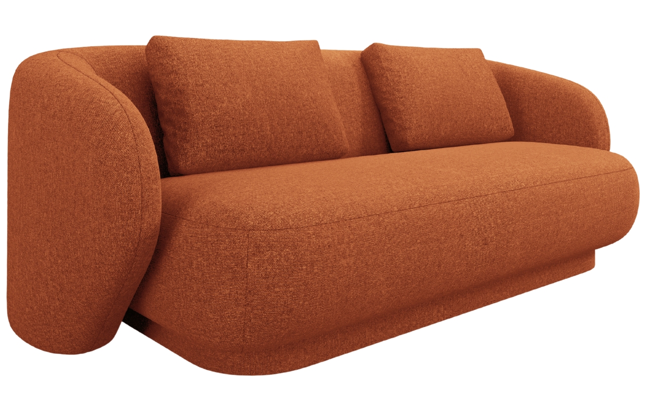 Cosmopolitan Design Terakotově oranžová čalouněná dvoumístná pohovka Camden 169 cm