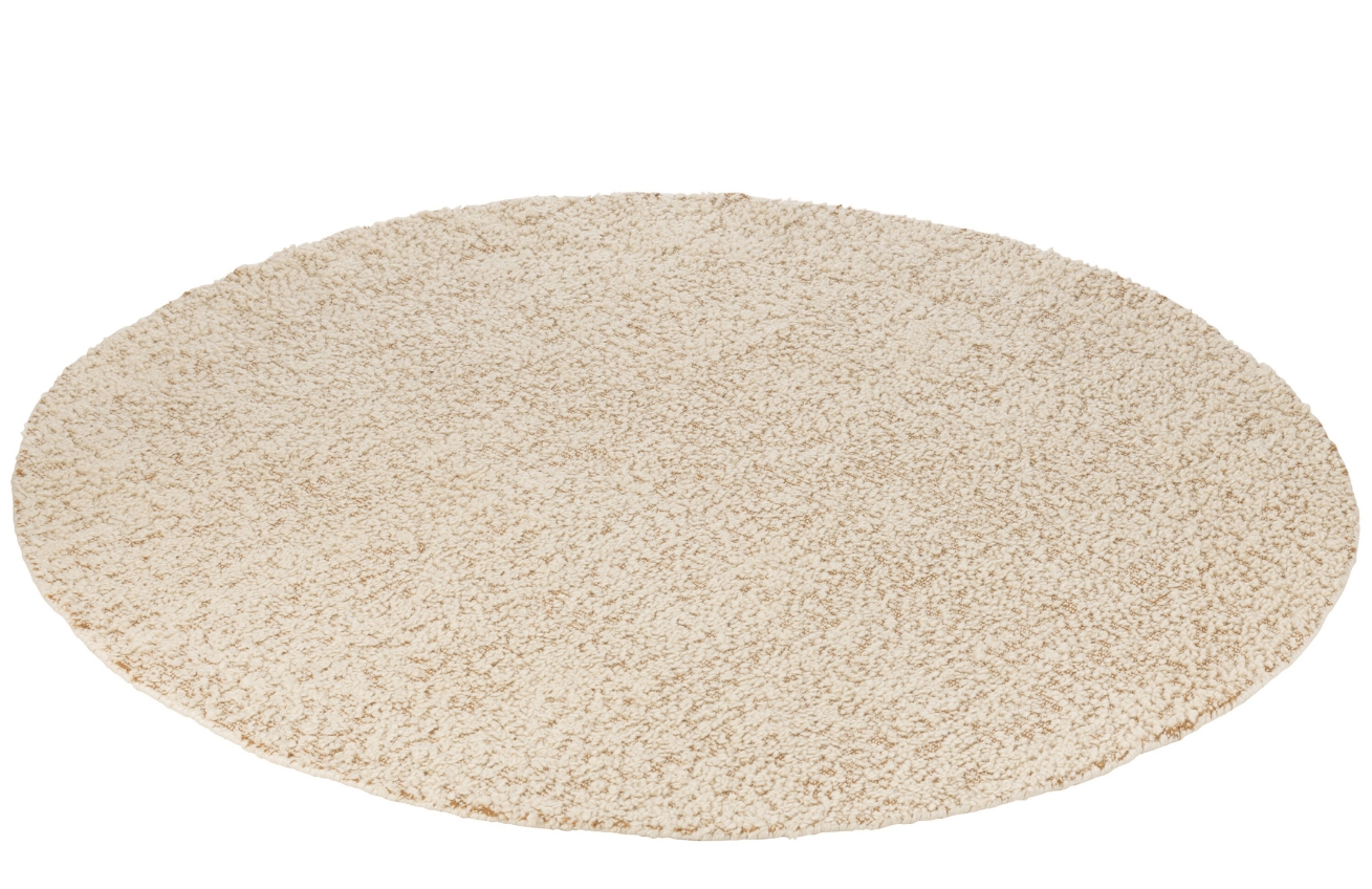 J-line Krémově bílý bouclé koberec Sam 190 cm