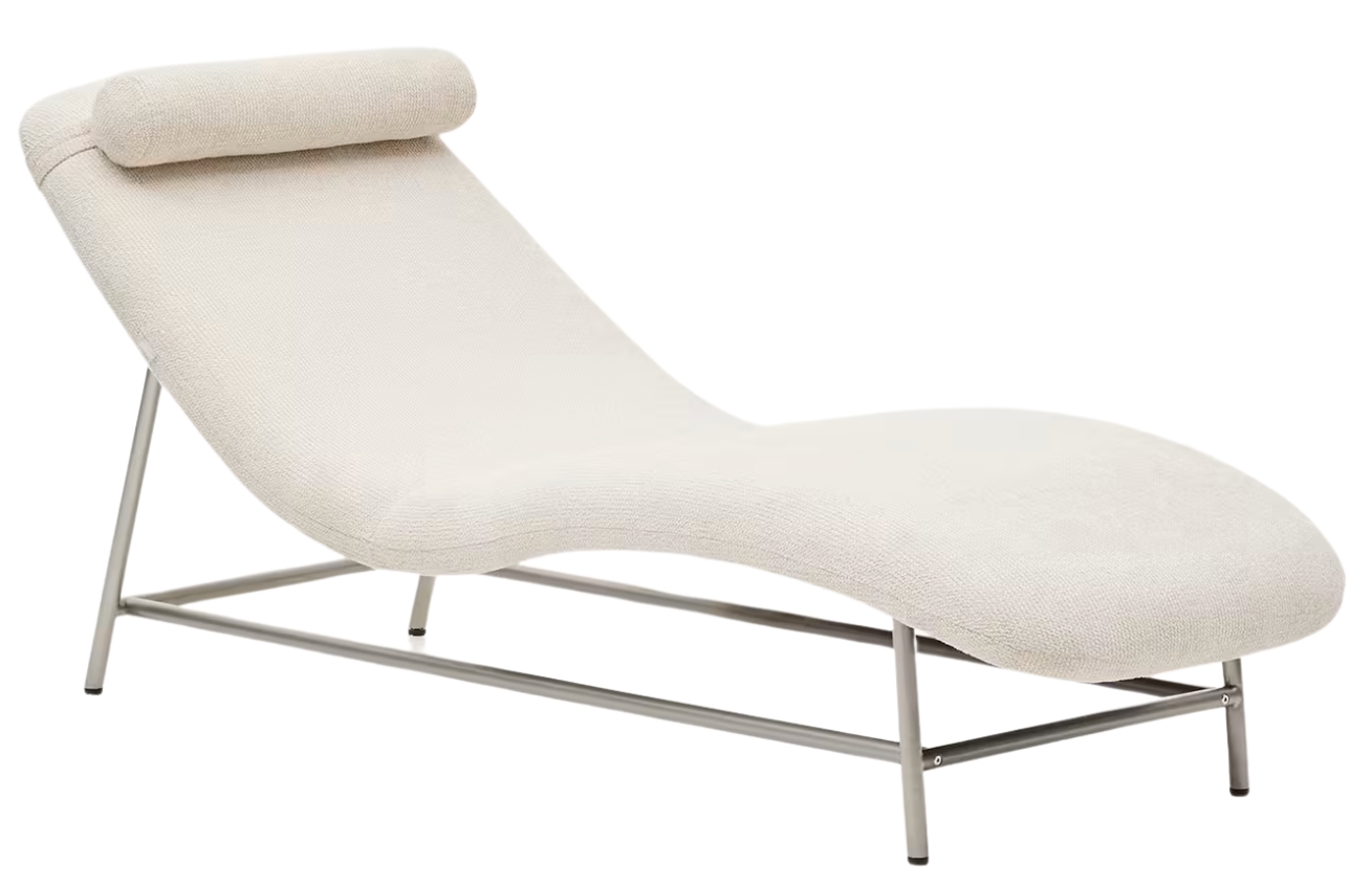 Kave Home Béžová čalouněná lenoška Osla 175 cm