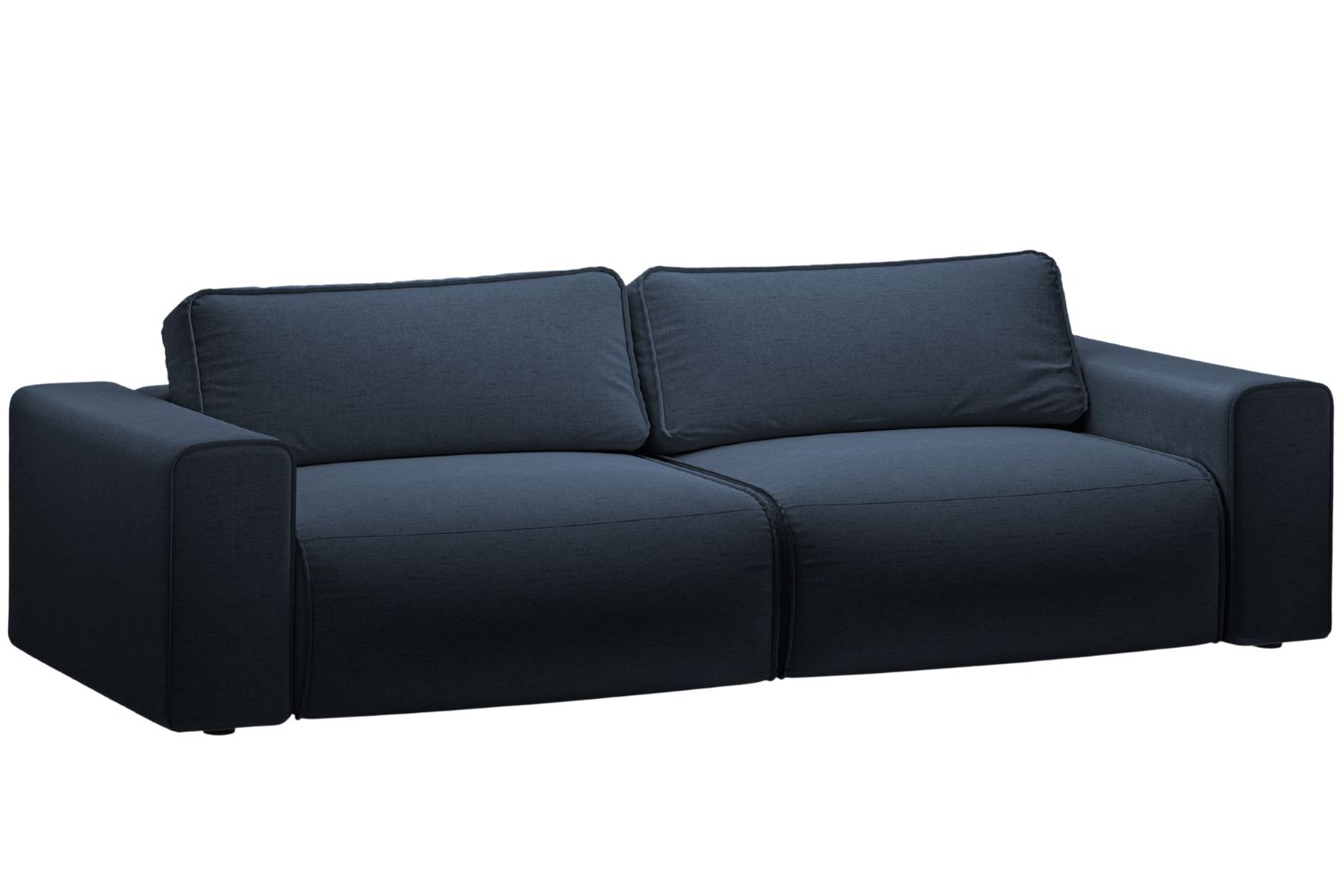 Micadoni Královsky modrá rozkládací pohovka Victor 246 cm