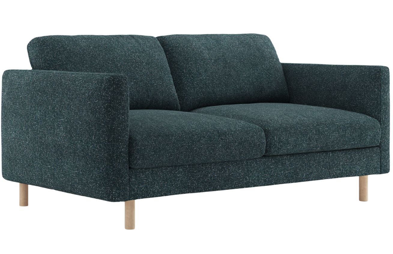 Micadoni Modrá dvoumístná pohovka Eden 146 cm