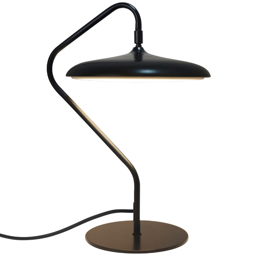 Nordlux Černá kovová stolní LED lampa Artist