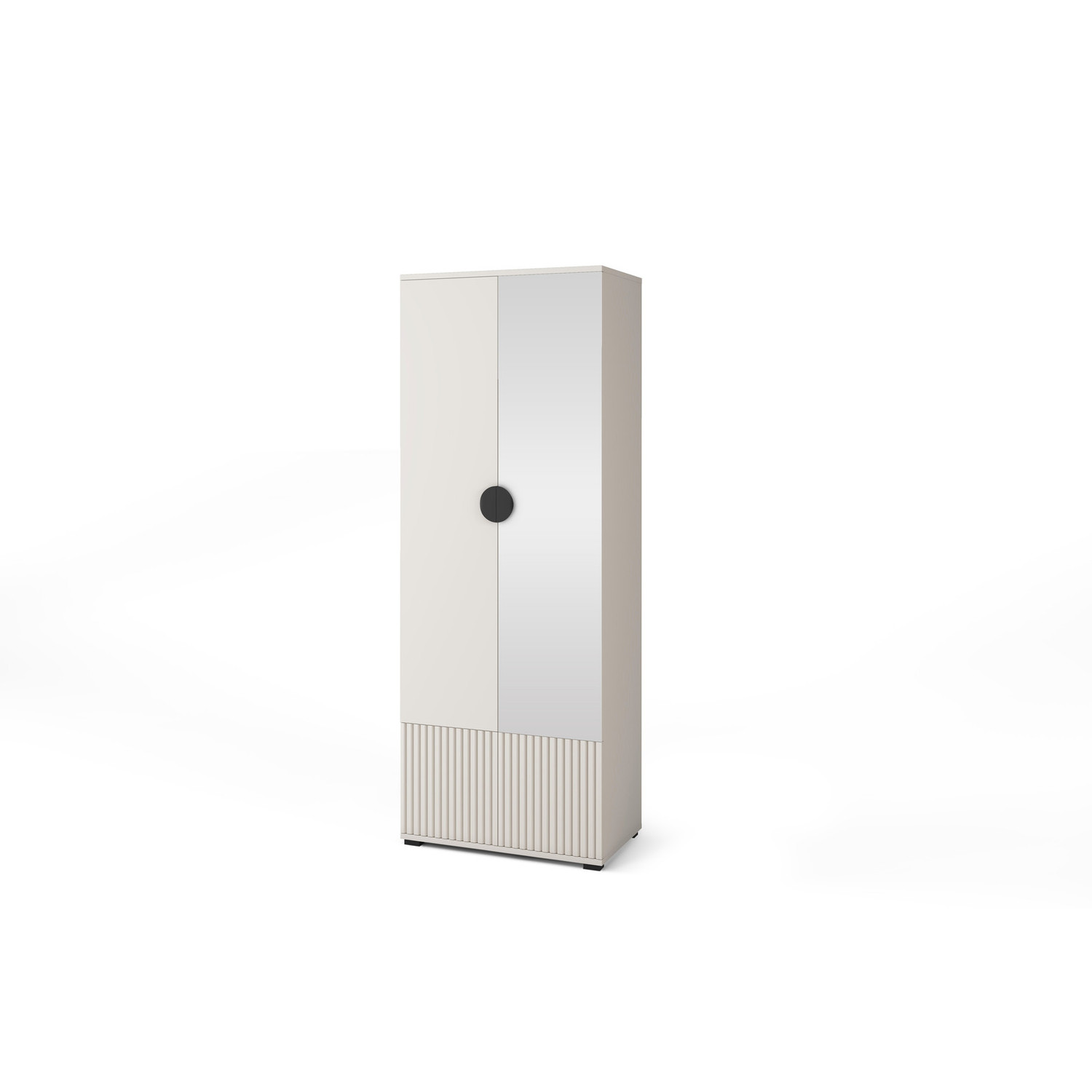 Šatní skříň RAYO 70 cm se zrcadlem a úchytkami