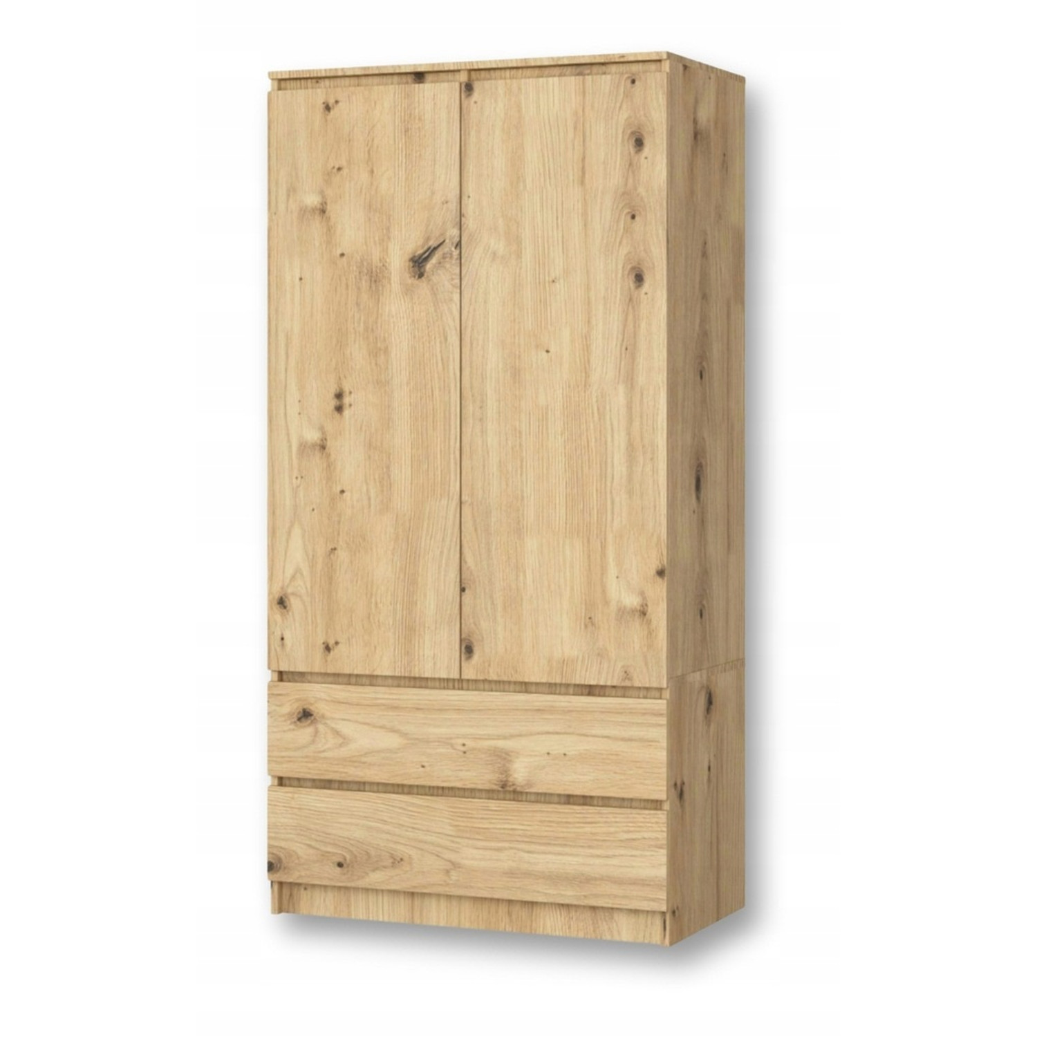 Šatní skříň s dveřmi a zásuvkami - dub artisan