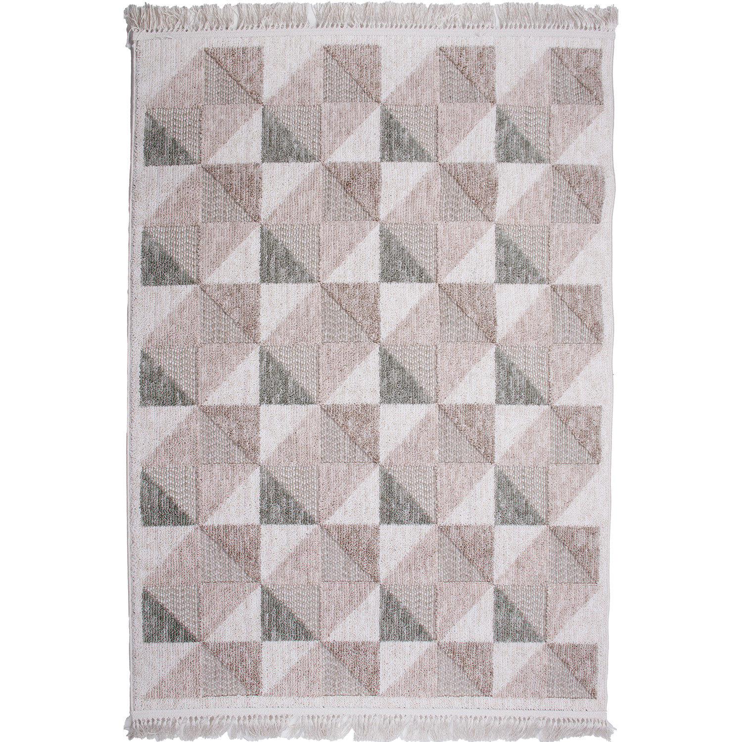 Koberec BENITA 654 zelená-krémová - 160x230 cm