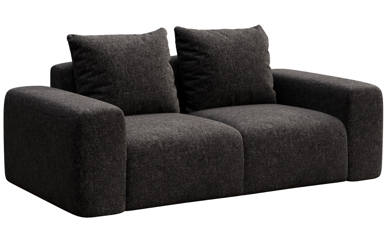 Rodier Antracitově šedá čalouněná dvoumístná pohovka Monce 212 cm