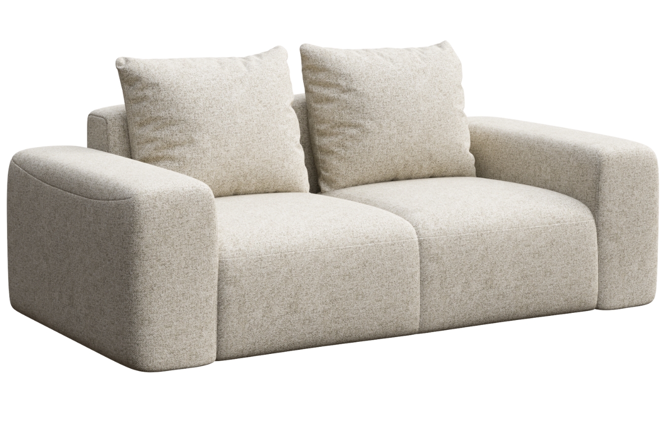 Rodier Světle béžová čalouněná dvoumístná pohovka Monce 212 cm