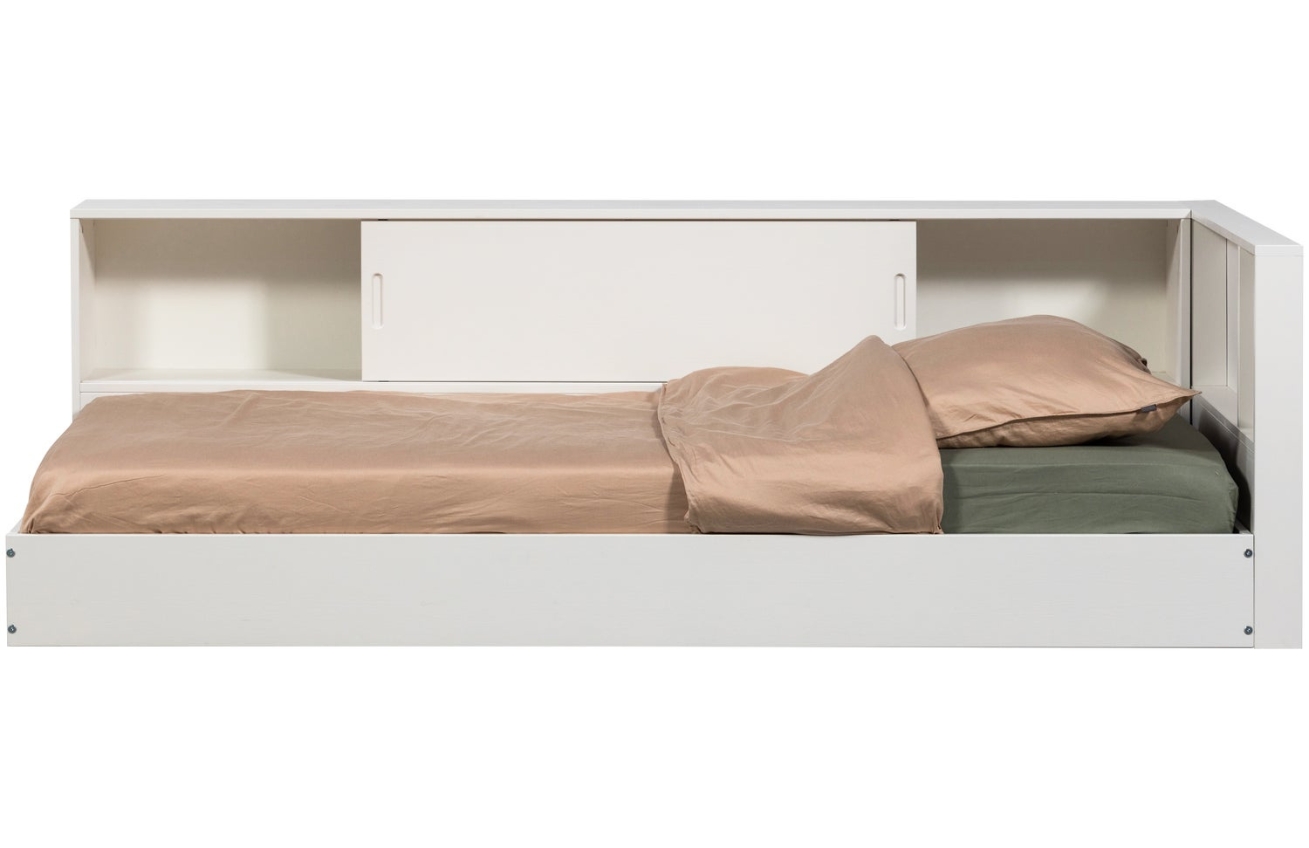 WOOOD Bílá dřevěná postel Carter 90 x 200 cm