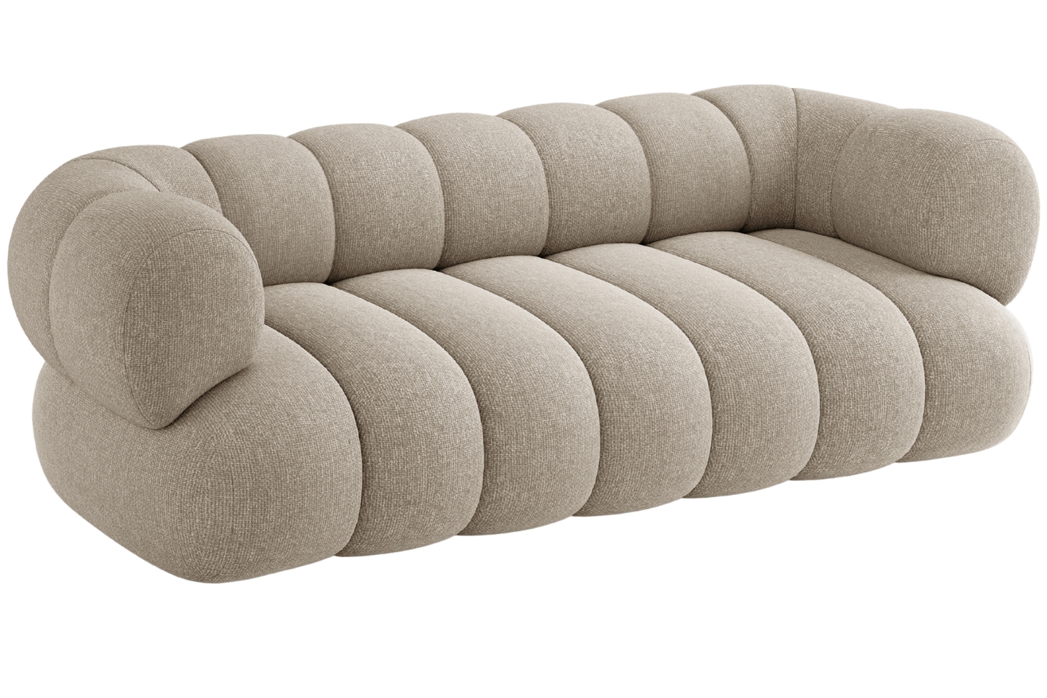 Cosmopolitan Design Béžová trojmístná pohovka Koge 210 cm