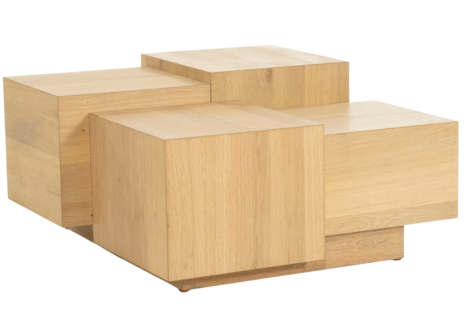 Eleonora Dubový konferenční stolek Quinten 80 x 80 cm