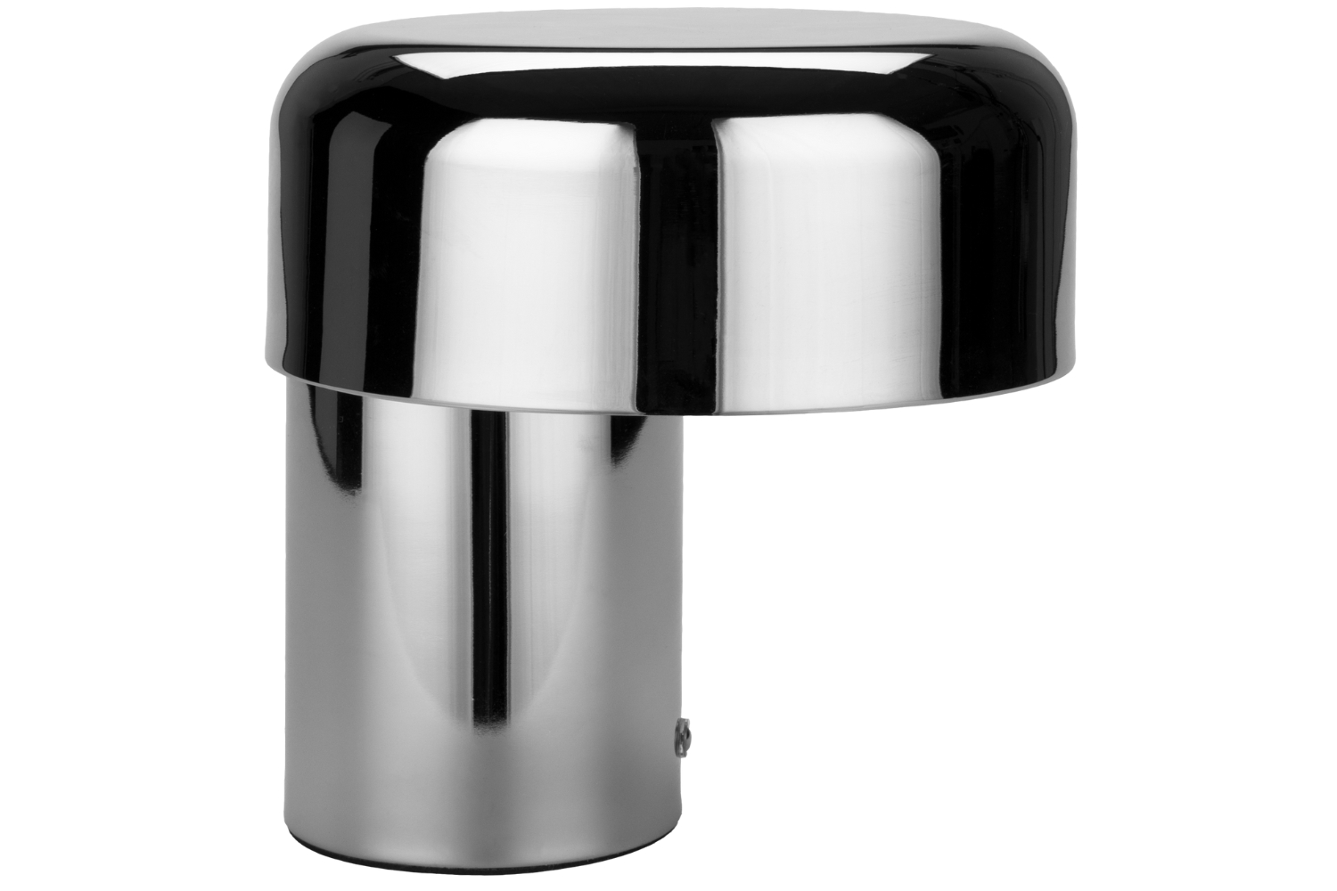 FEST Amsterdam Stříbrná kovová nabíjecí stolní LED lampa Scoop