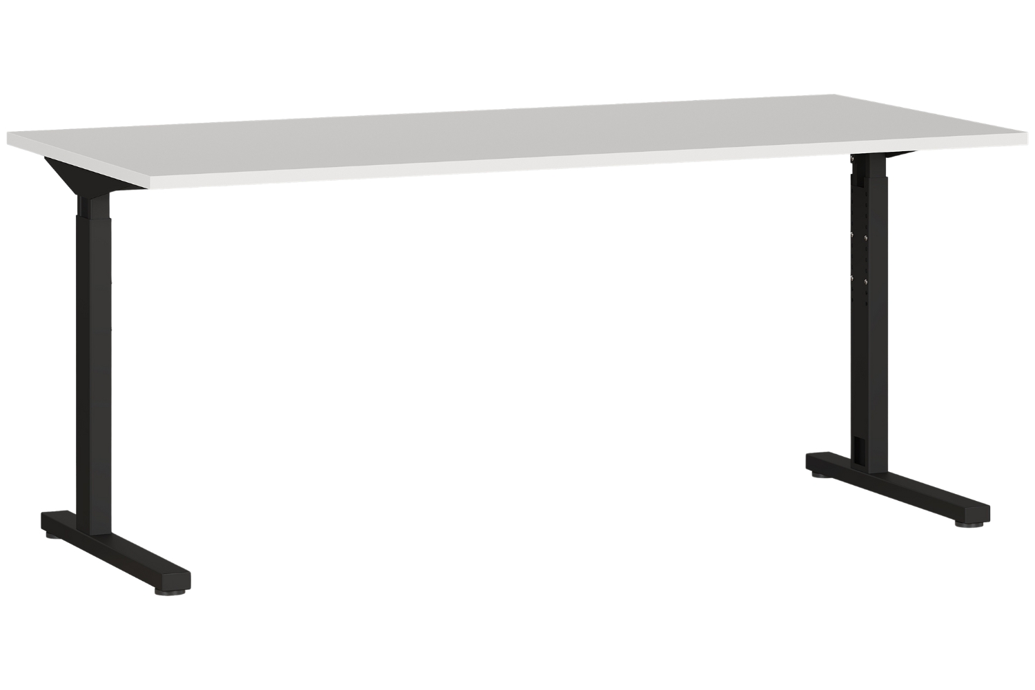 Germania Černo-šedý výškově nastavitelný pracovní stůl Profi 2.0 160 x 80 cm